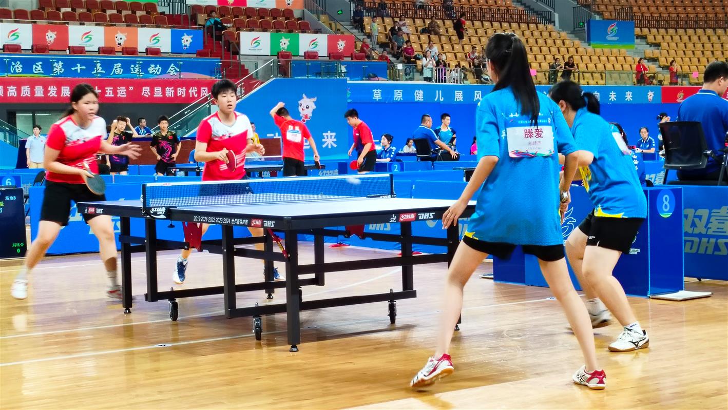 十五运乒乓球比赛完美收官鄂尔多斯市获9枚金牌